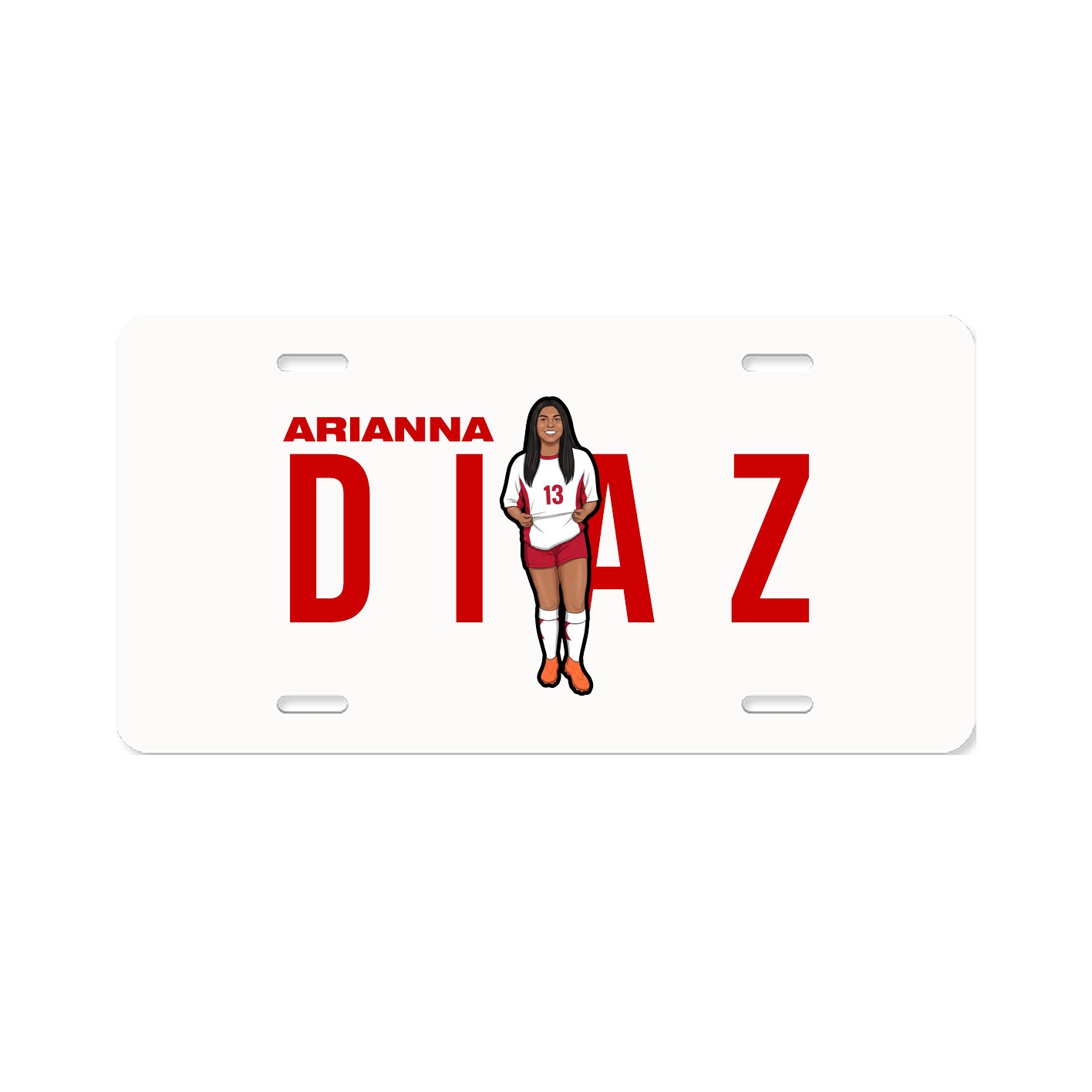 License Plate — Player Name in Classic