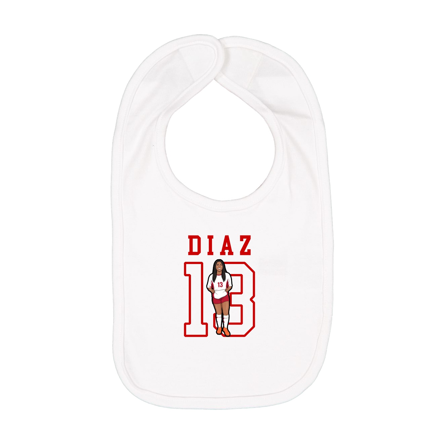 Infant Bib — Shirsey in White