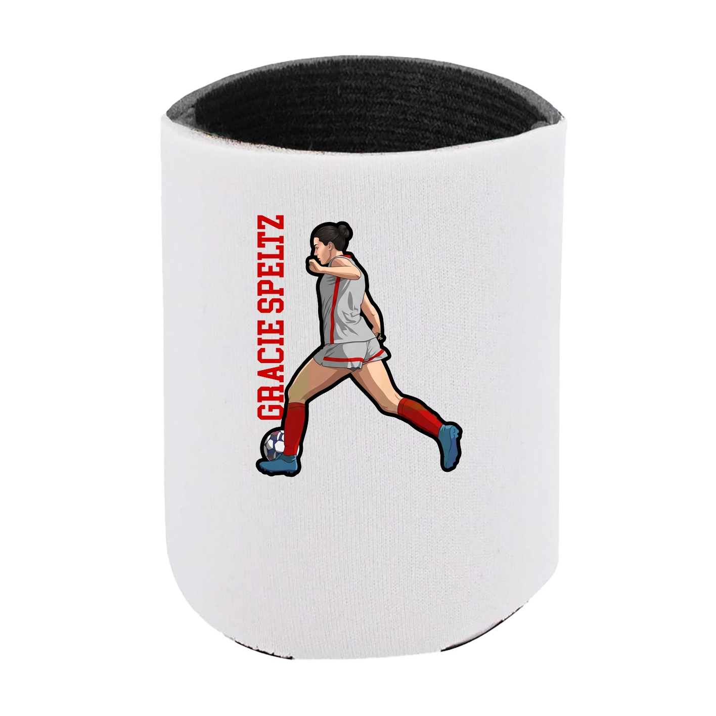 Can Holder — Name Vertical in White