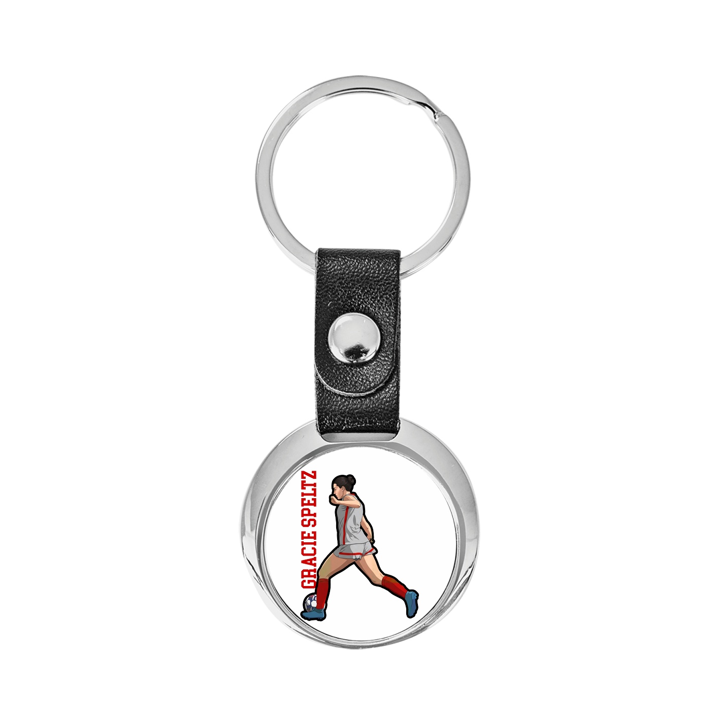 Key Chain — Name Vertical in Classic