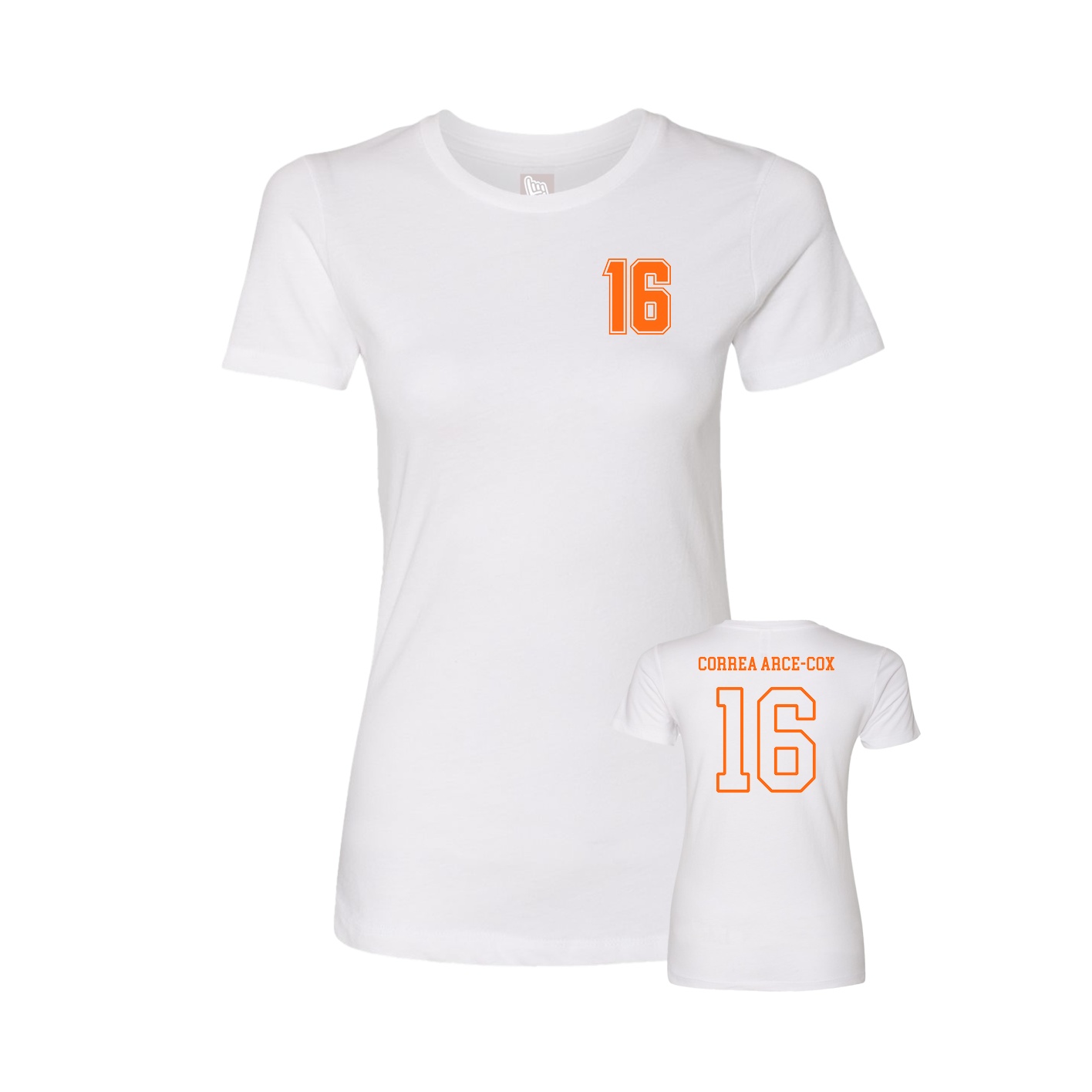 Womens Tee — Chest Back in White