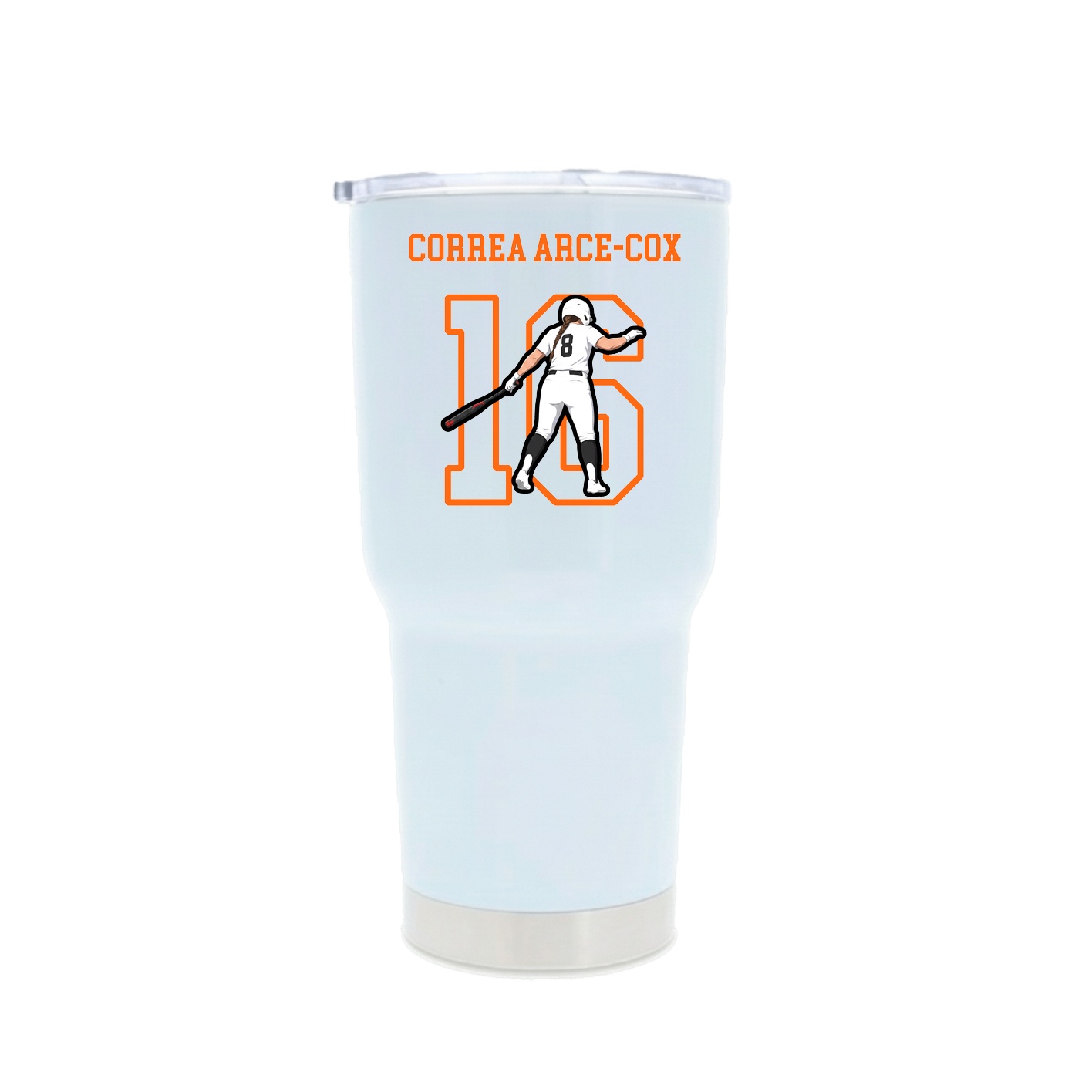 30oz Stainless Steel Tumbler — Shirsey in White