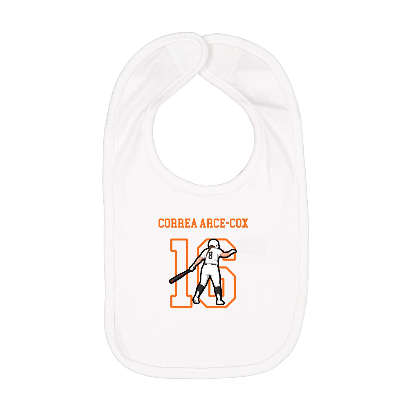 Infant Bib — Shirsey in White