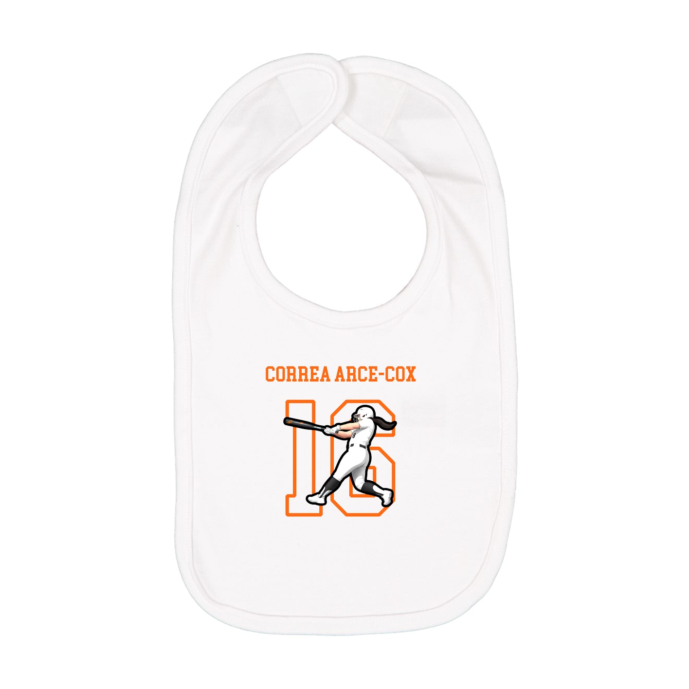 Infant Bib — Shirsey in White