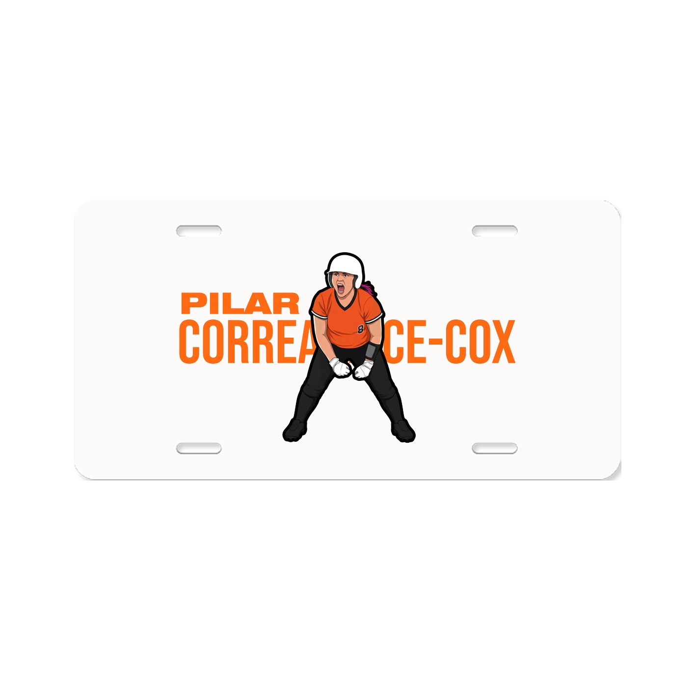 License Plate — Player Name in Classic