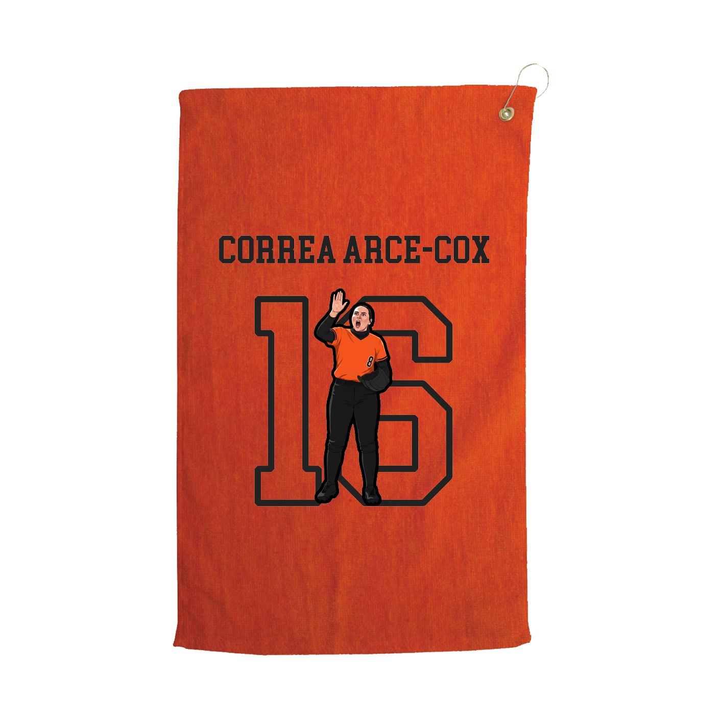 Golf Towel — Shirsey in Orange