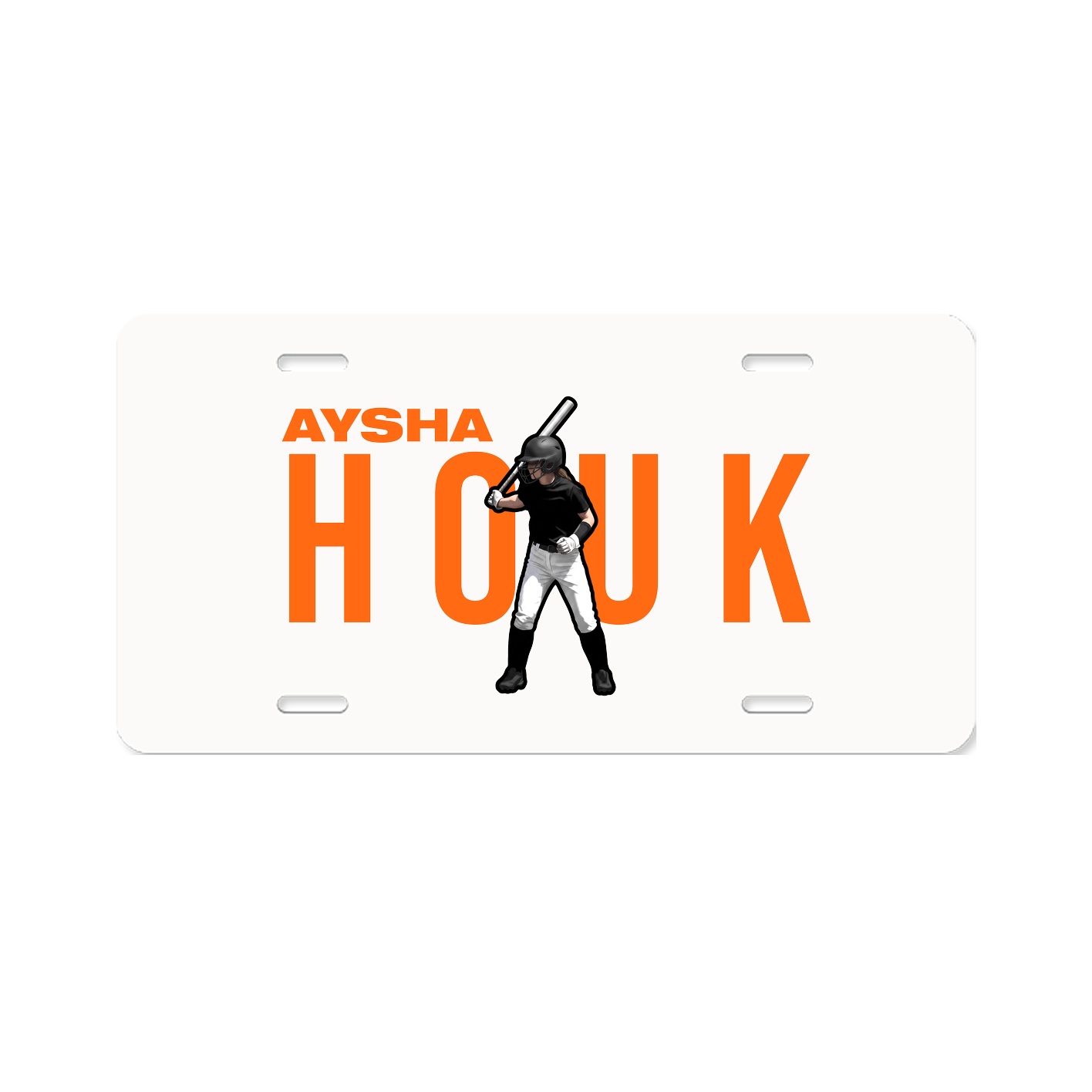 License Plate — Player Name in Classic