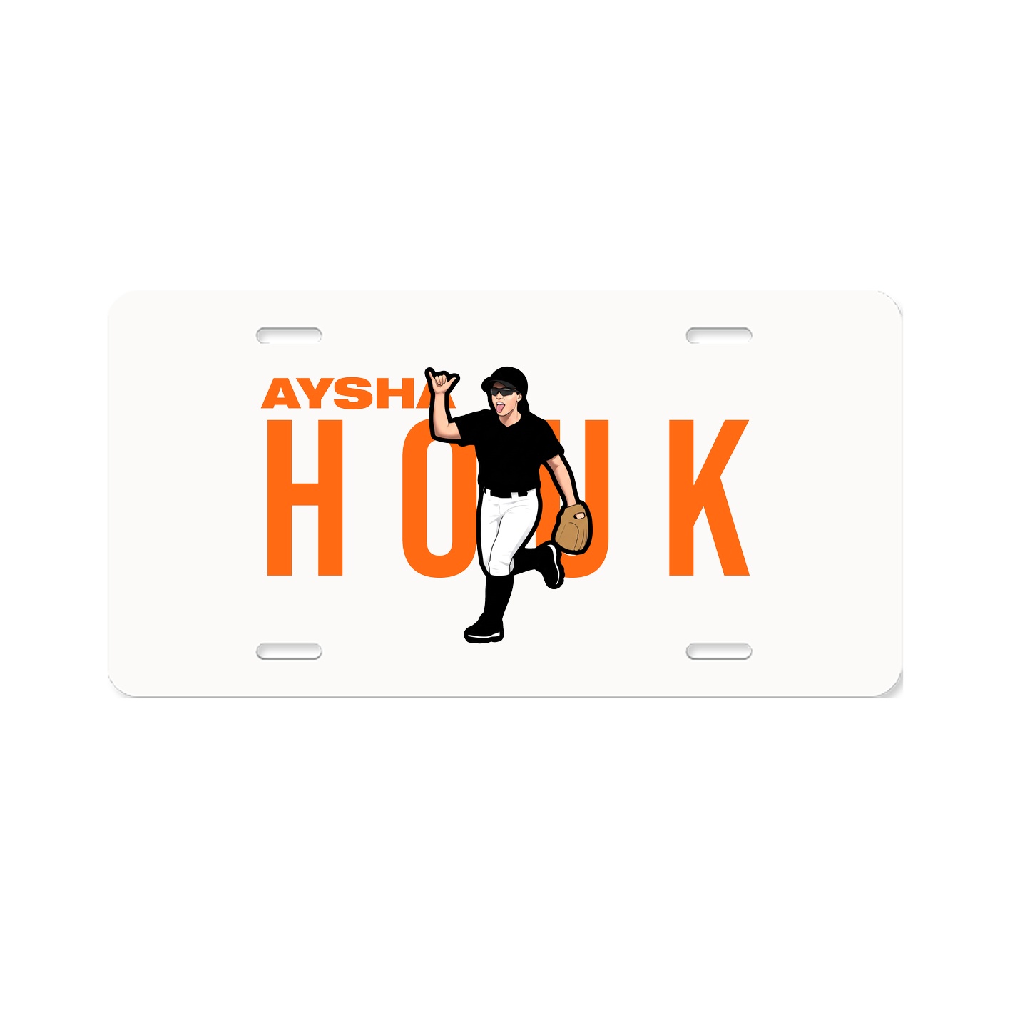 License Plate — Player Name in Classic