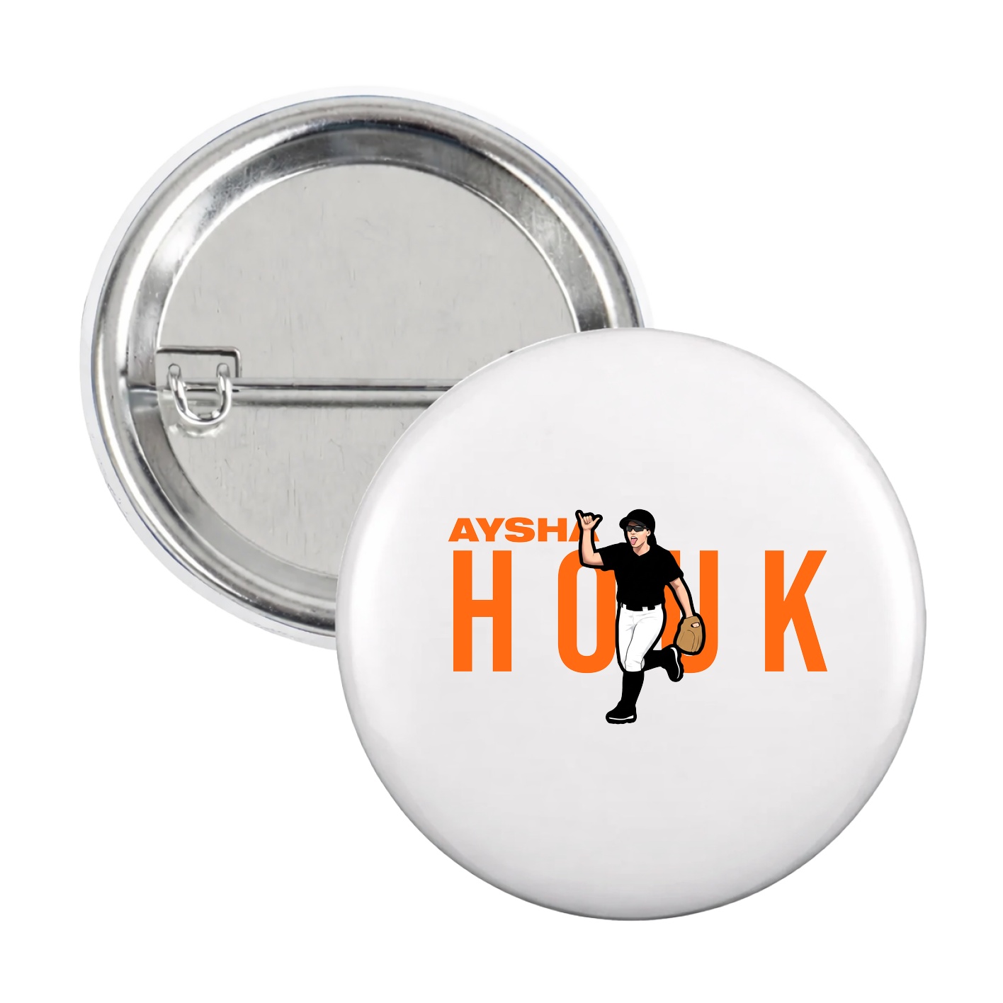 Game Day Button — Player Name in White