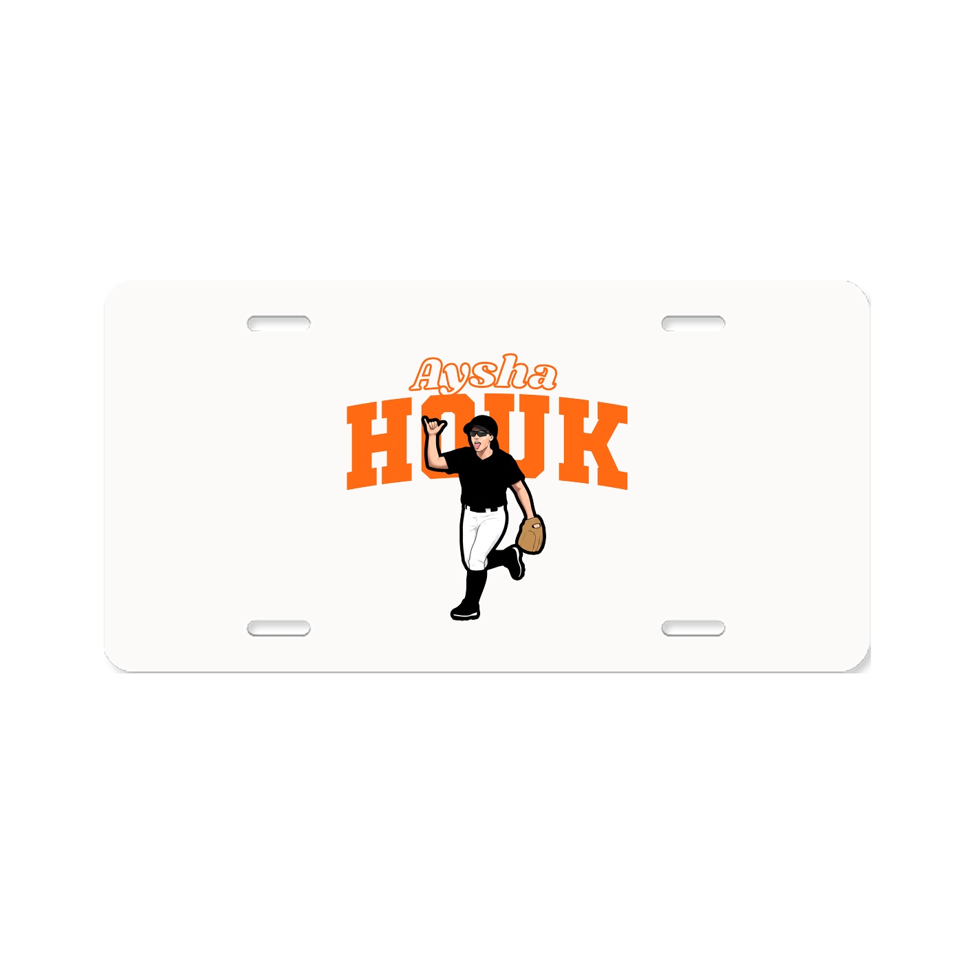 License Plate — Name Arch in Classic
