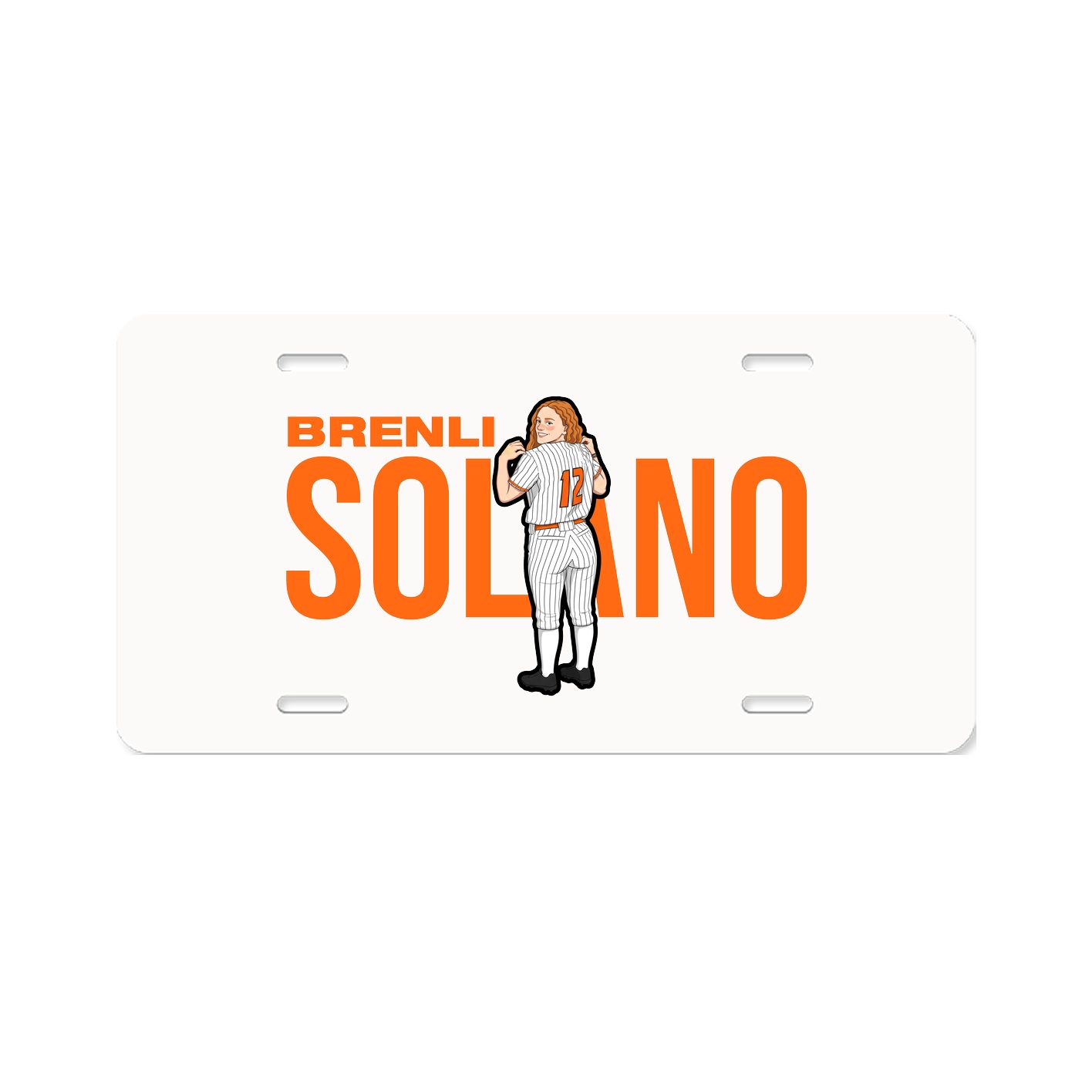 License Plate — Player Name in Classic