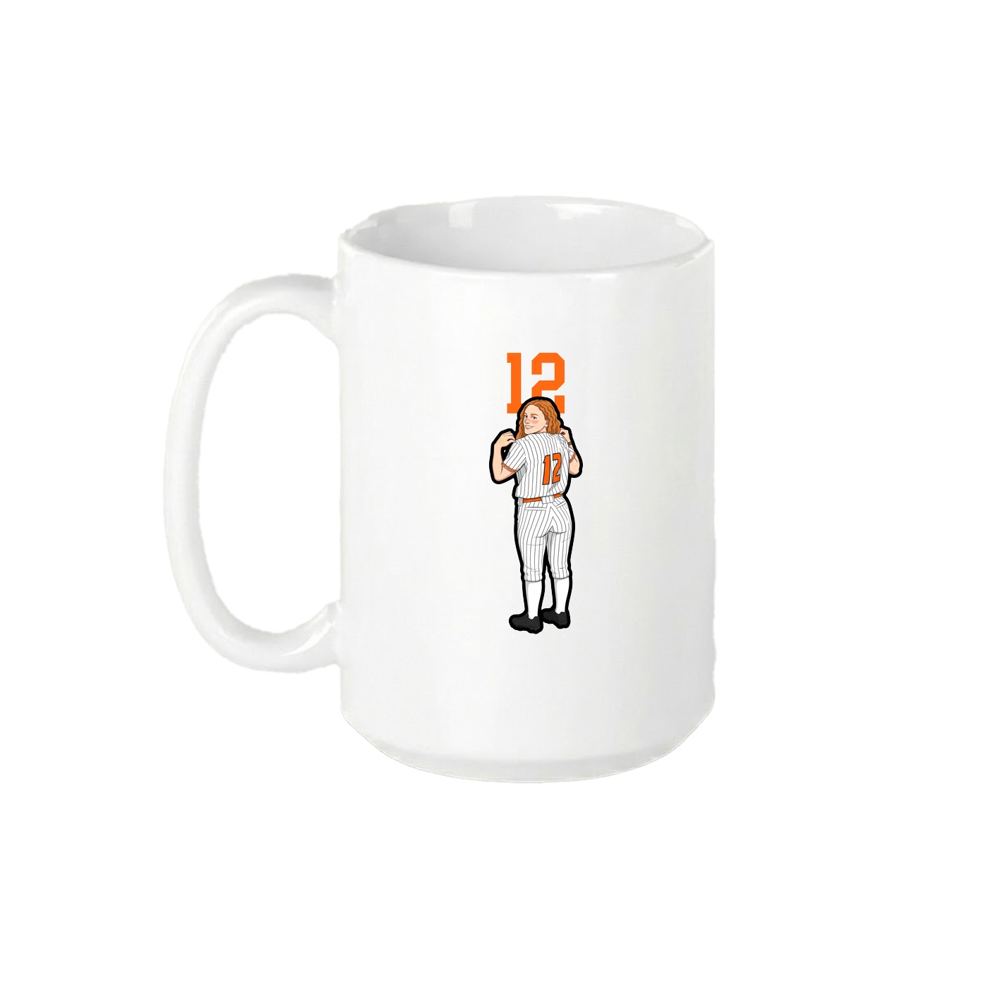 15oz Coffee Mug — Number Top in White