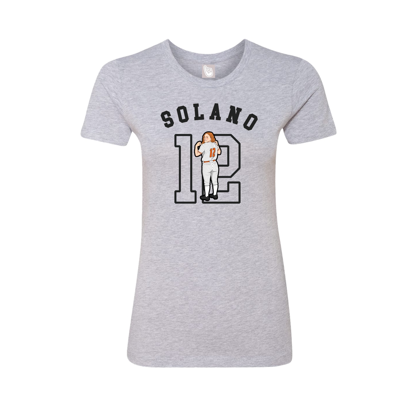 Fitted Women's Tee — Shirsey Arch in Grey