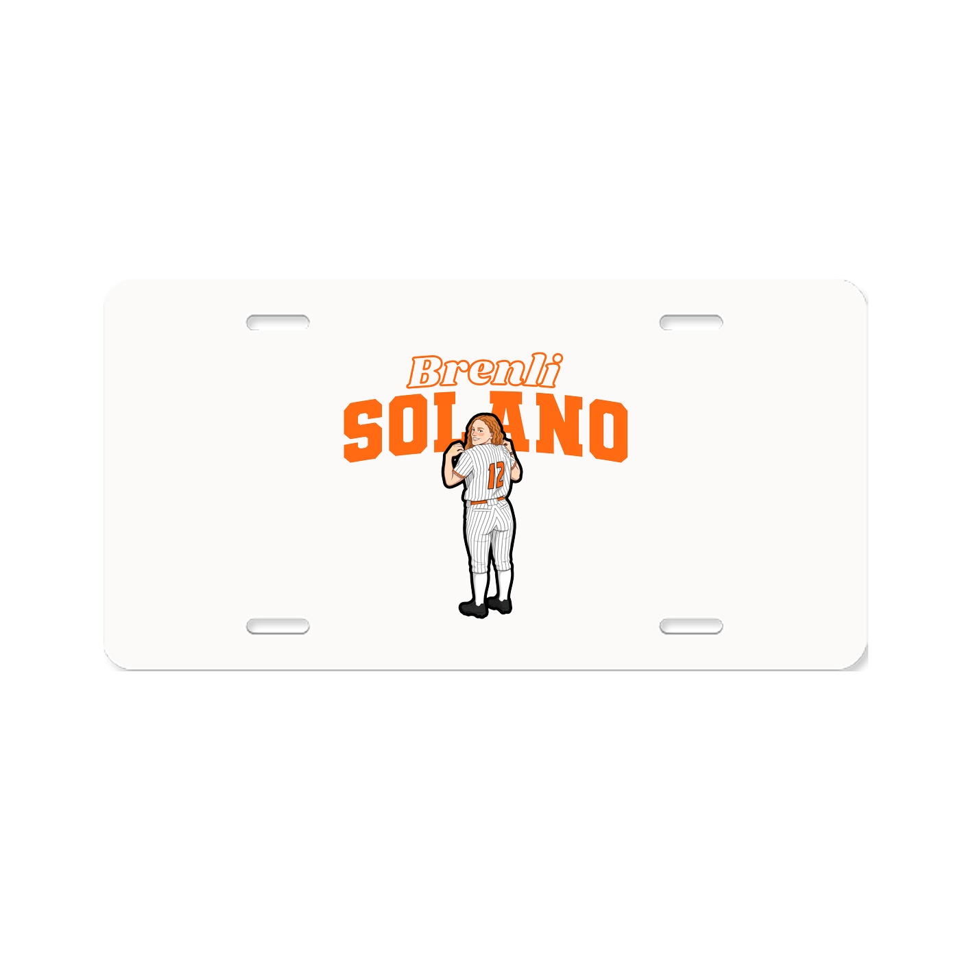 License Plate — Name Arch in Classic