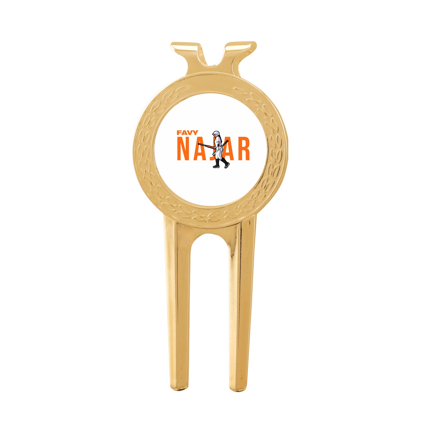 Divot Tool with Ball Marker — Player Name in Classic
