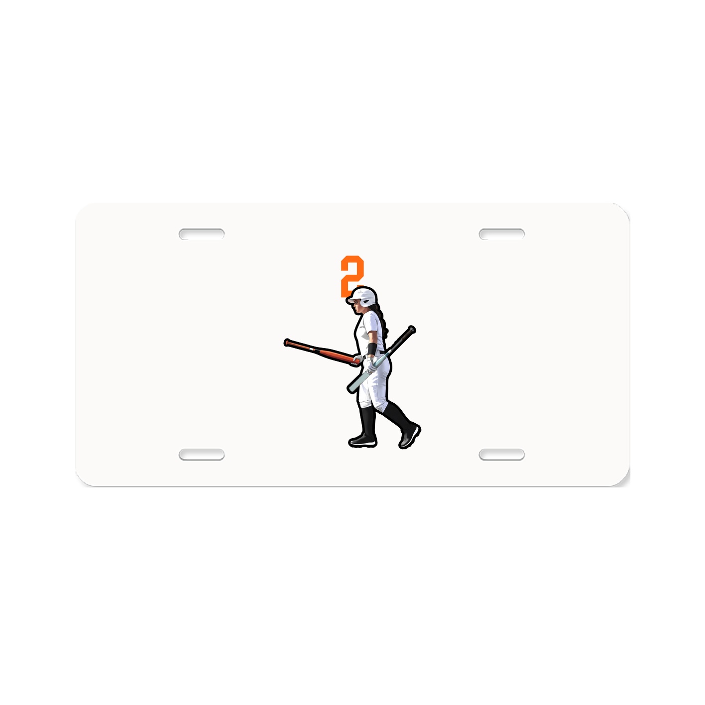 License Plate — Number Top in Classic