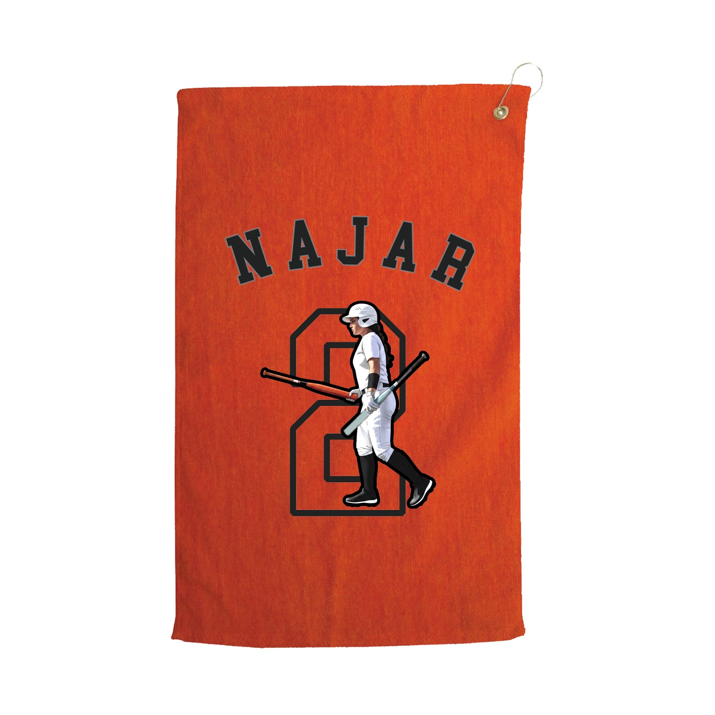 Golf Towel — Shirsey Arch in Orange