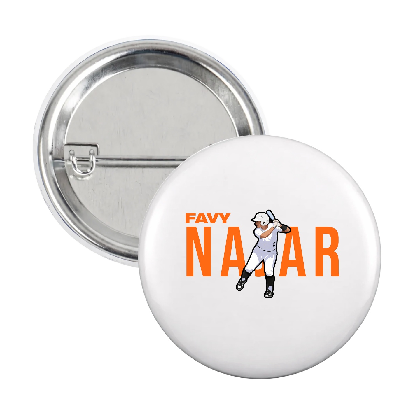 Game Day Button — Player Name in White