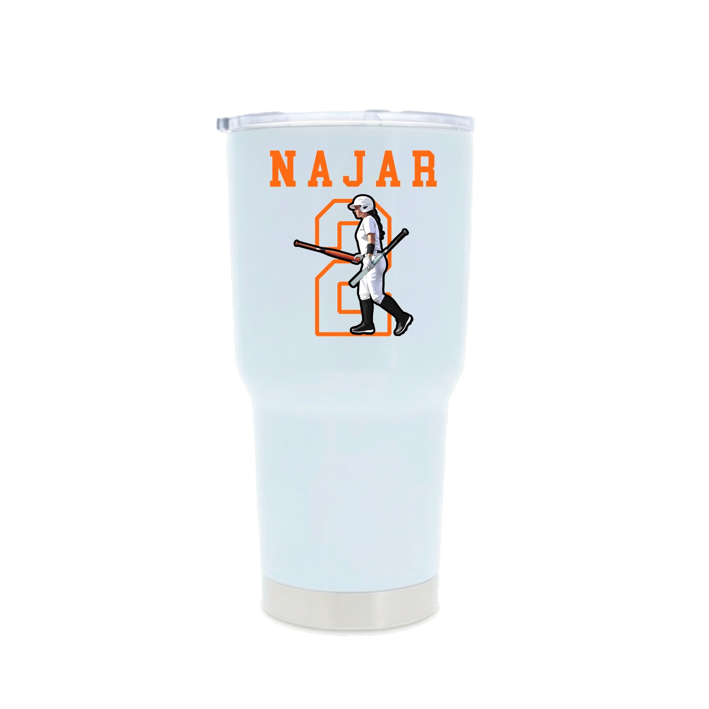 30oz Stainless Steel Tumbler — Shirsey in White