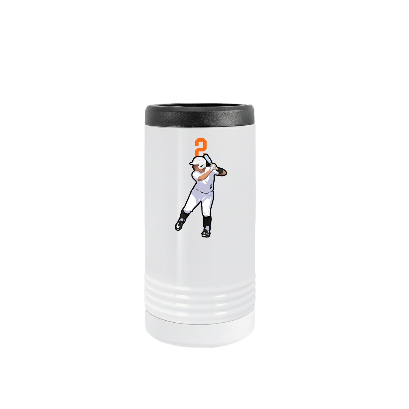 Slim Beverage Holder — Number Top in White