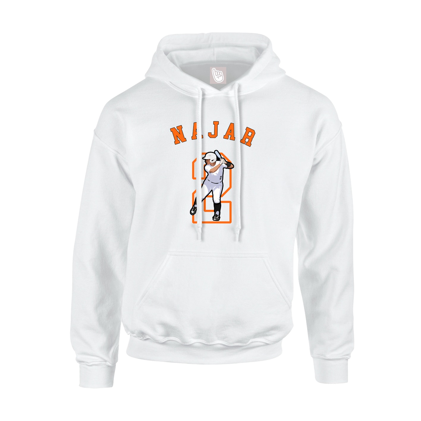 Youth Hoodie — Shirsey Arch in White