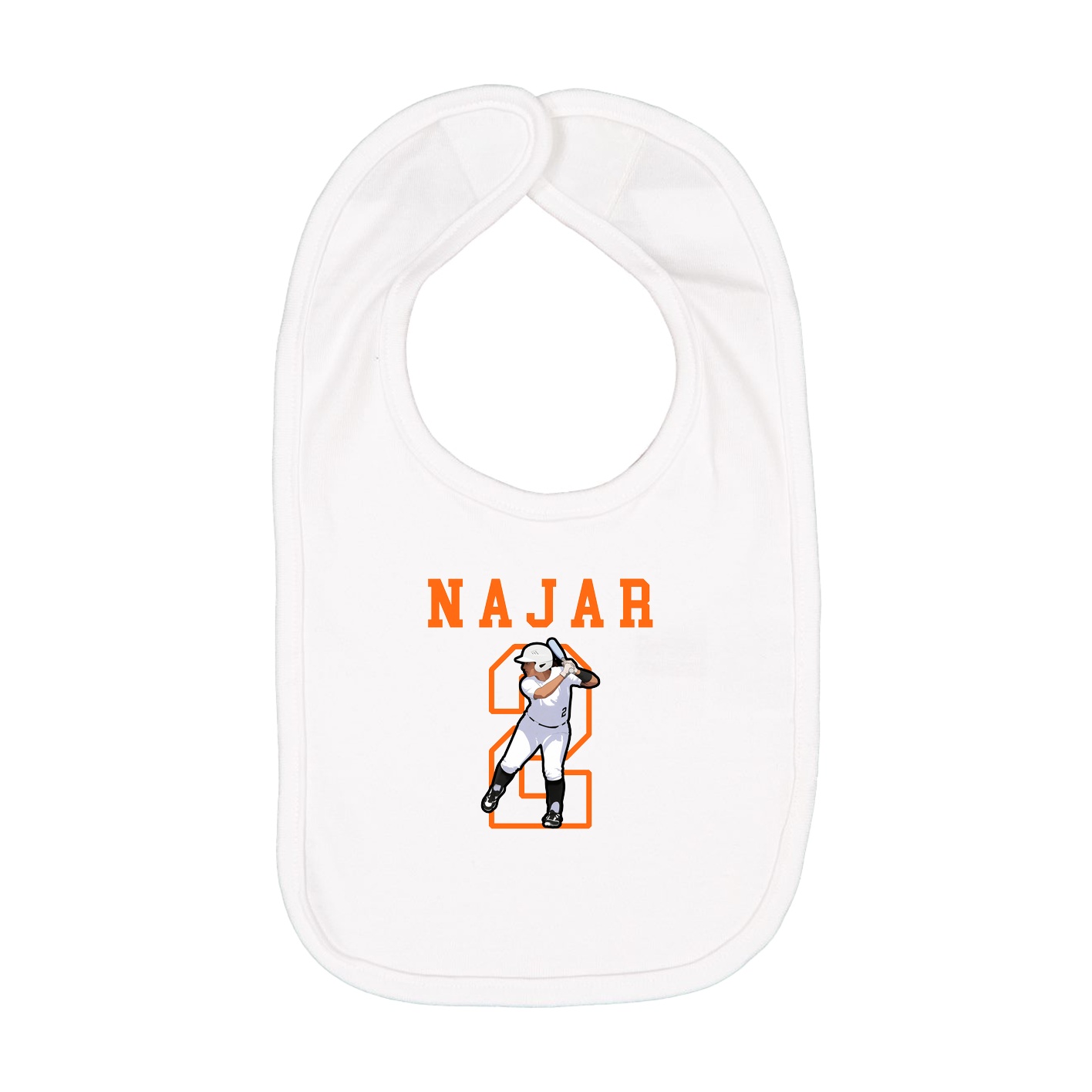 Infant Bib — Shirsey in White