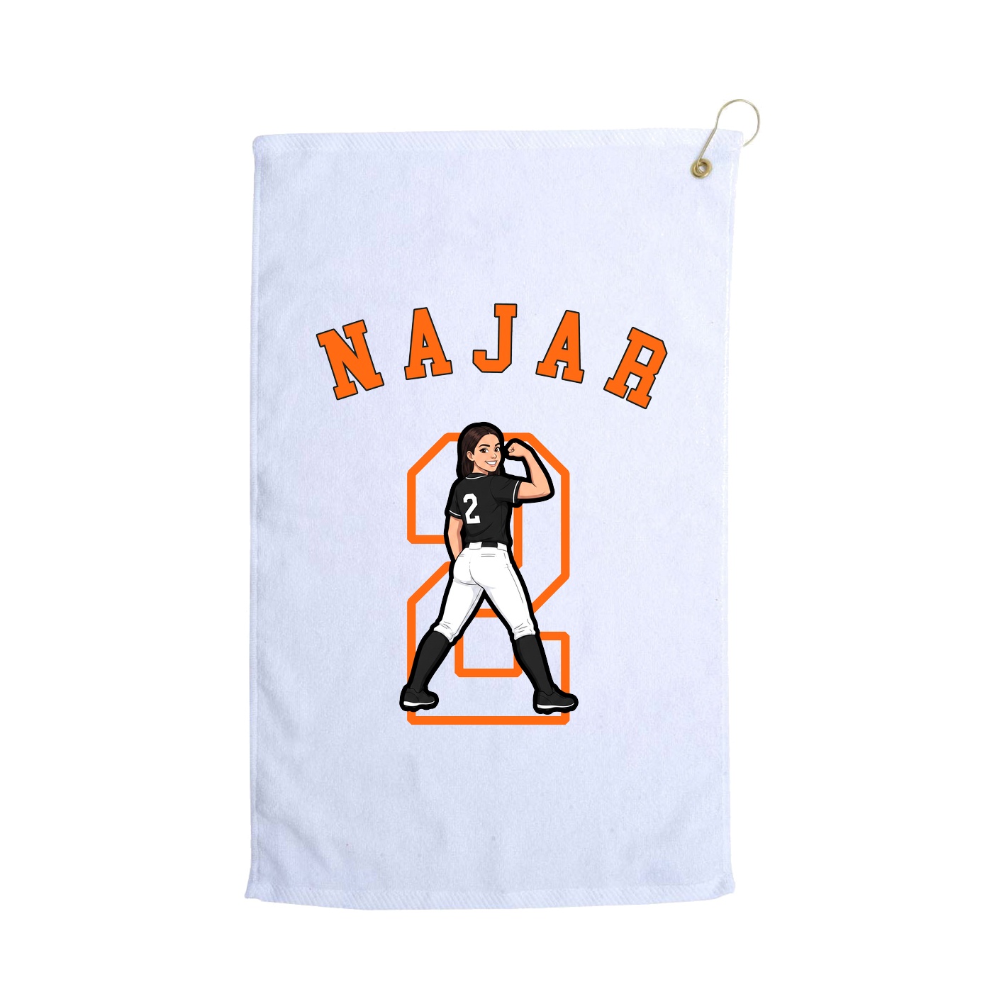 Golf Towel — Shirsey Arch in White