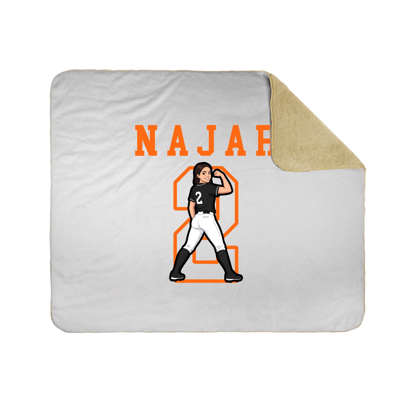 Throw Blanket — Shirsey in White