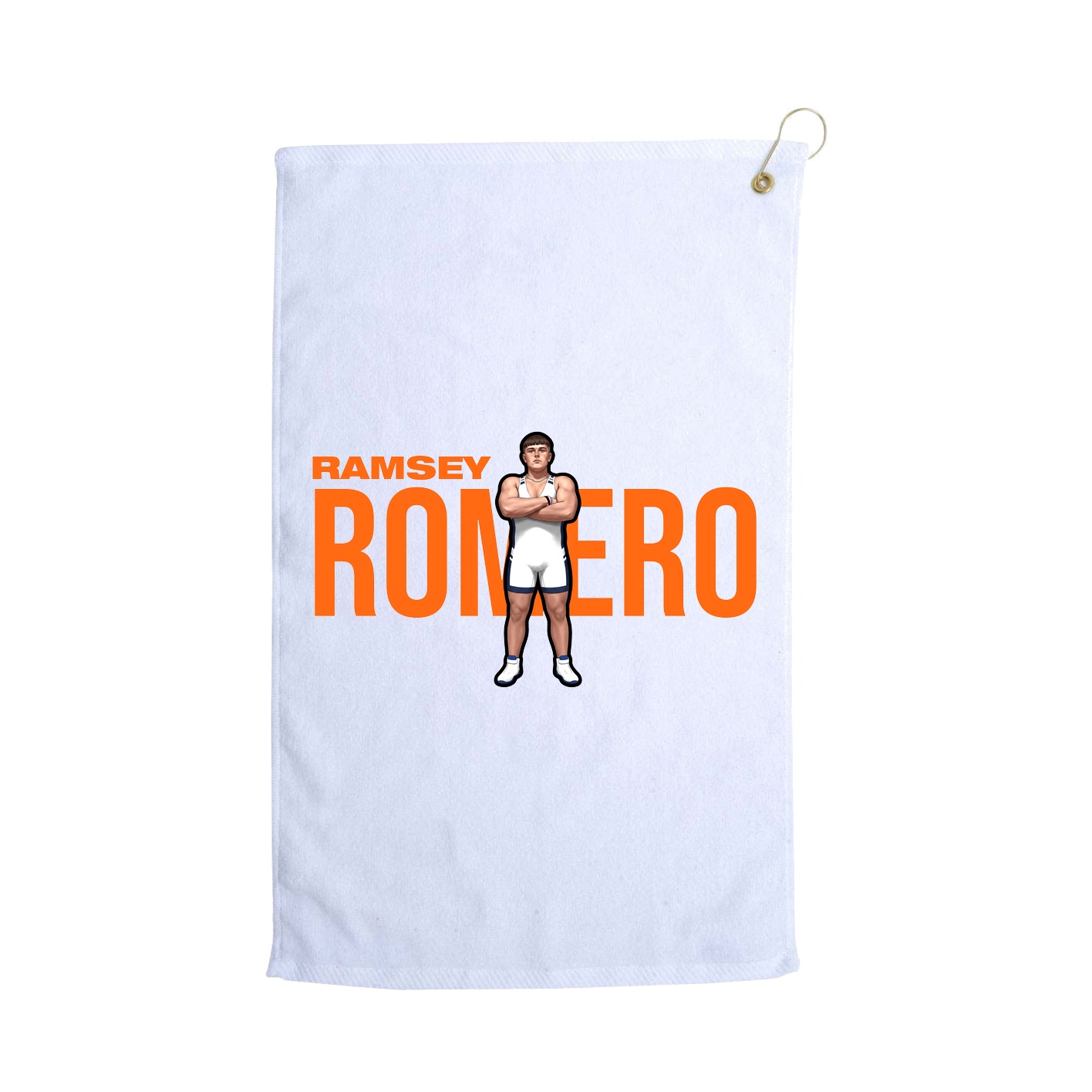 Golf Towel — Player Name in White