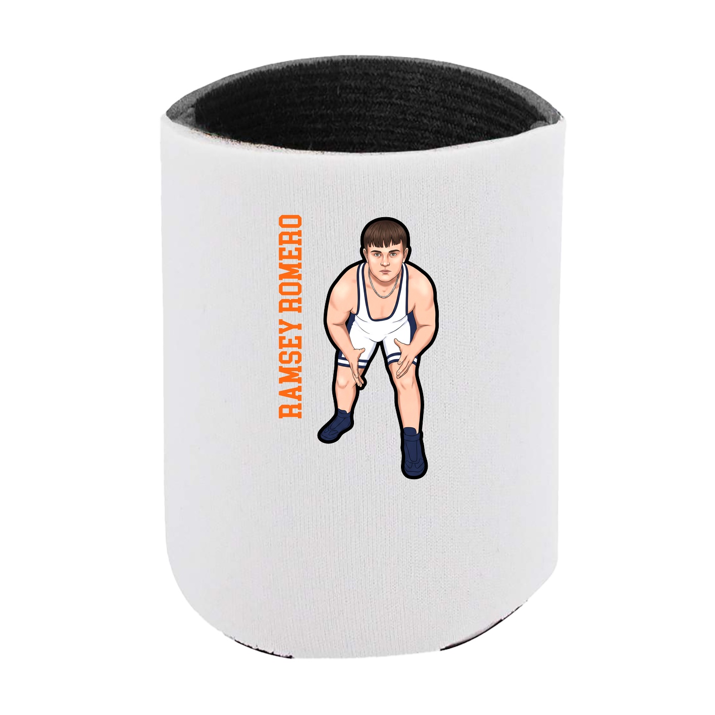Can Holder — Name Vertical in White