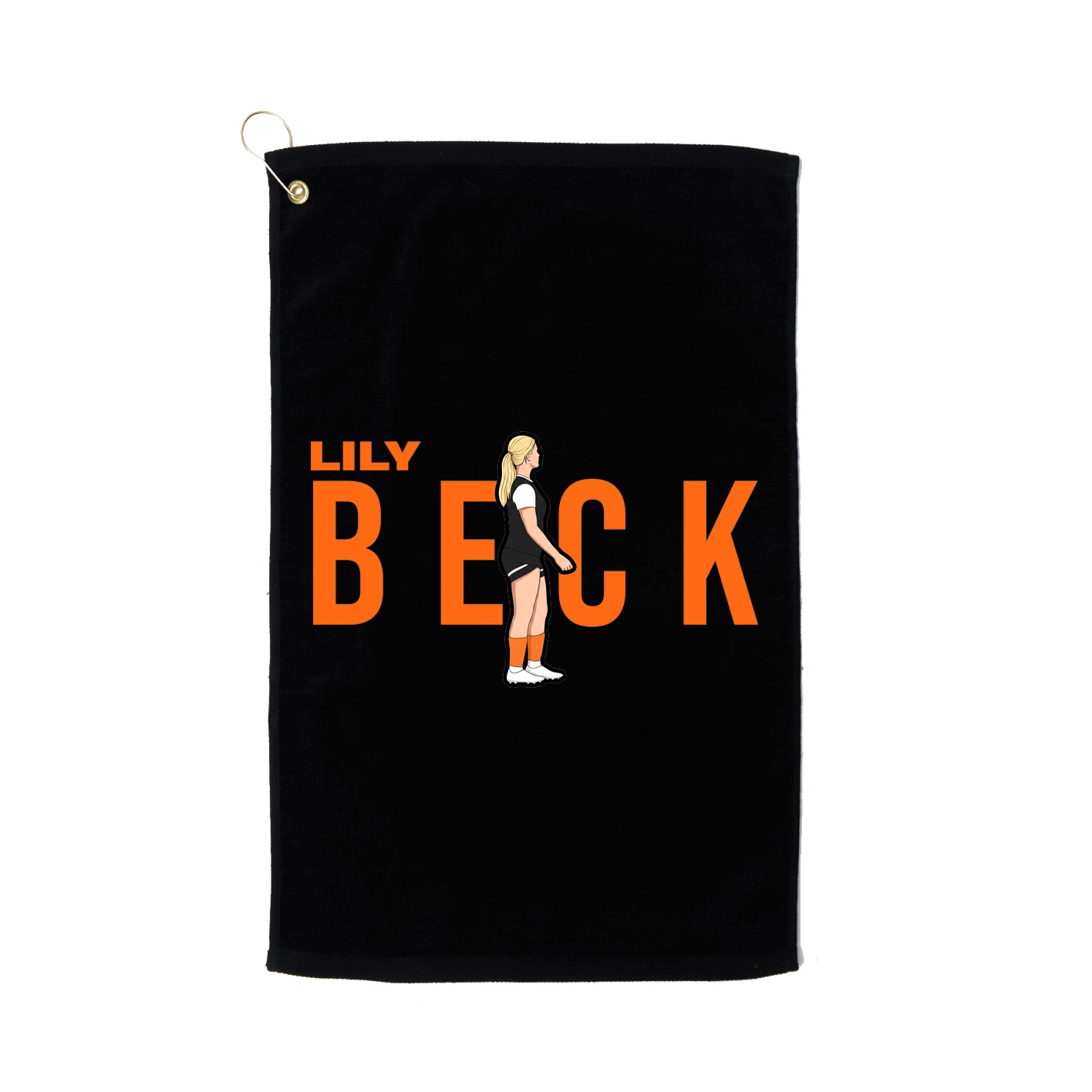 Golf Towel — Player Name in Black