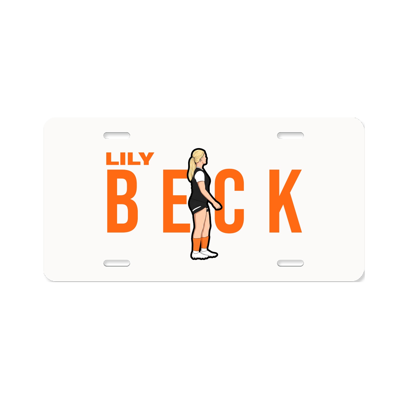 License Plate — Player Name in Classic