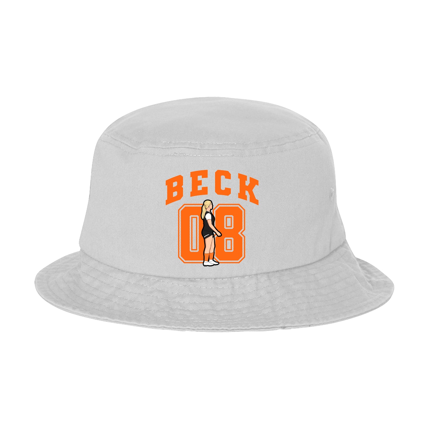 Bucket Cap — Number in White