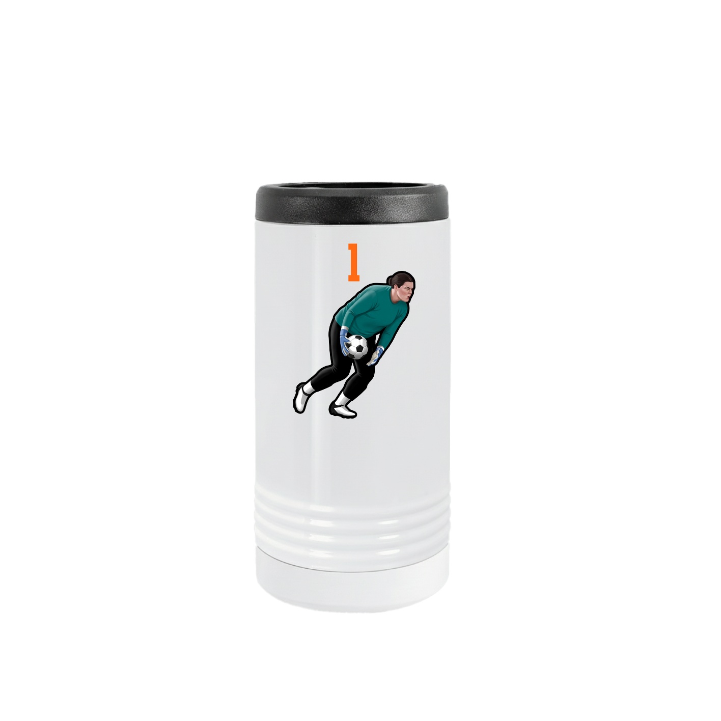Slim Beverage Holder — Number Top in White