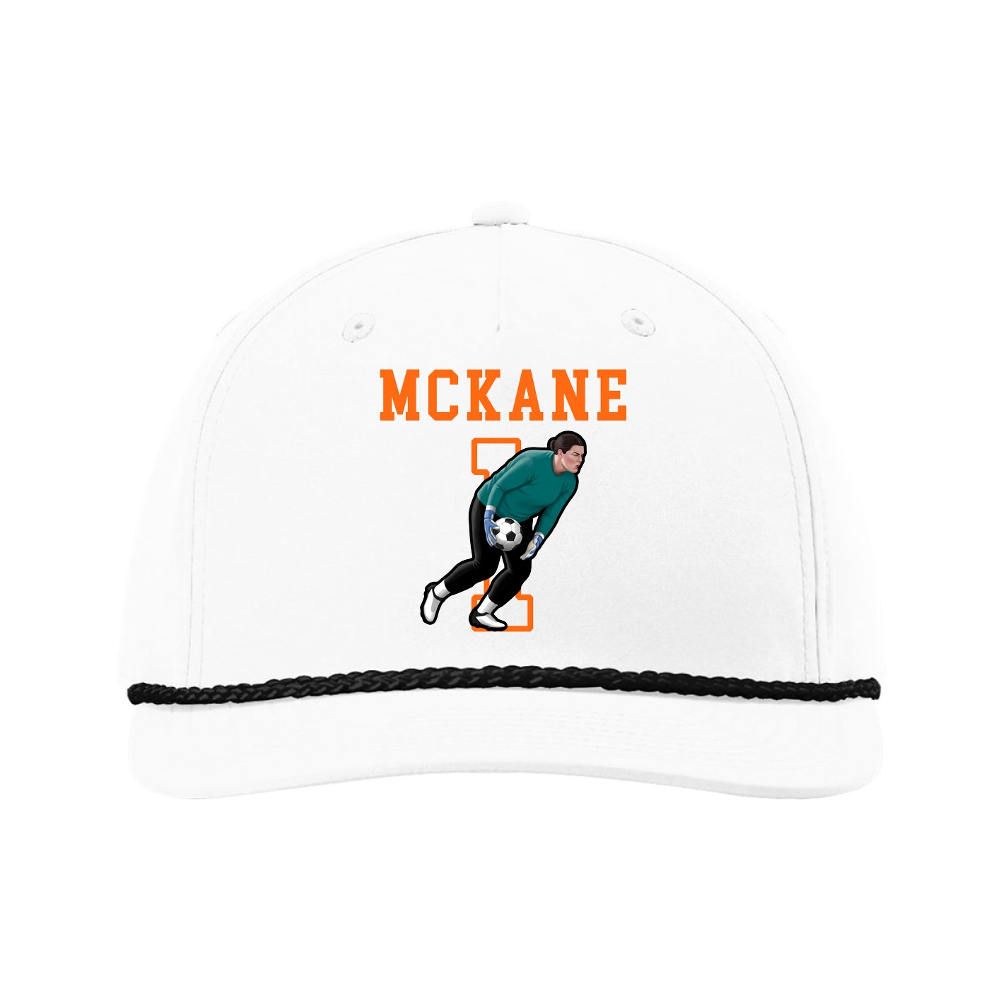 Five-Panel Classic Rope Cap — Shirsey in White