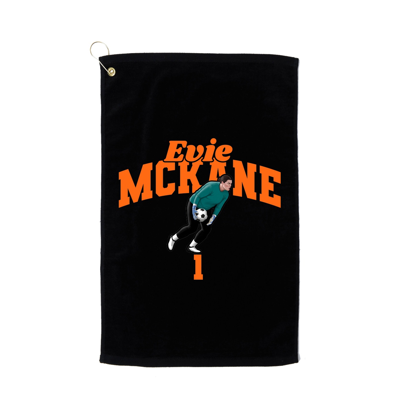 Golf Towel — Signature Arch in Black