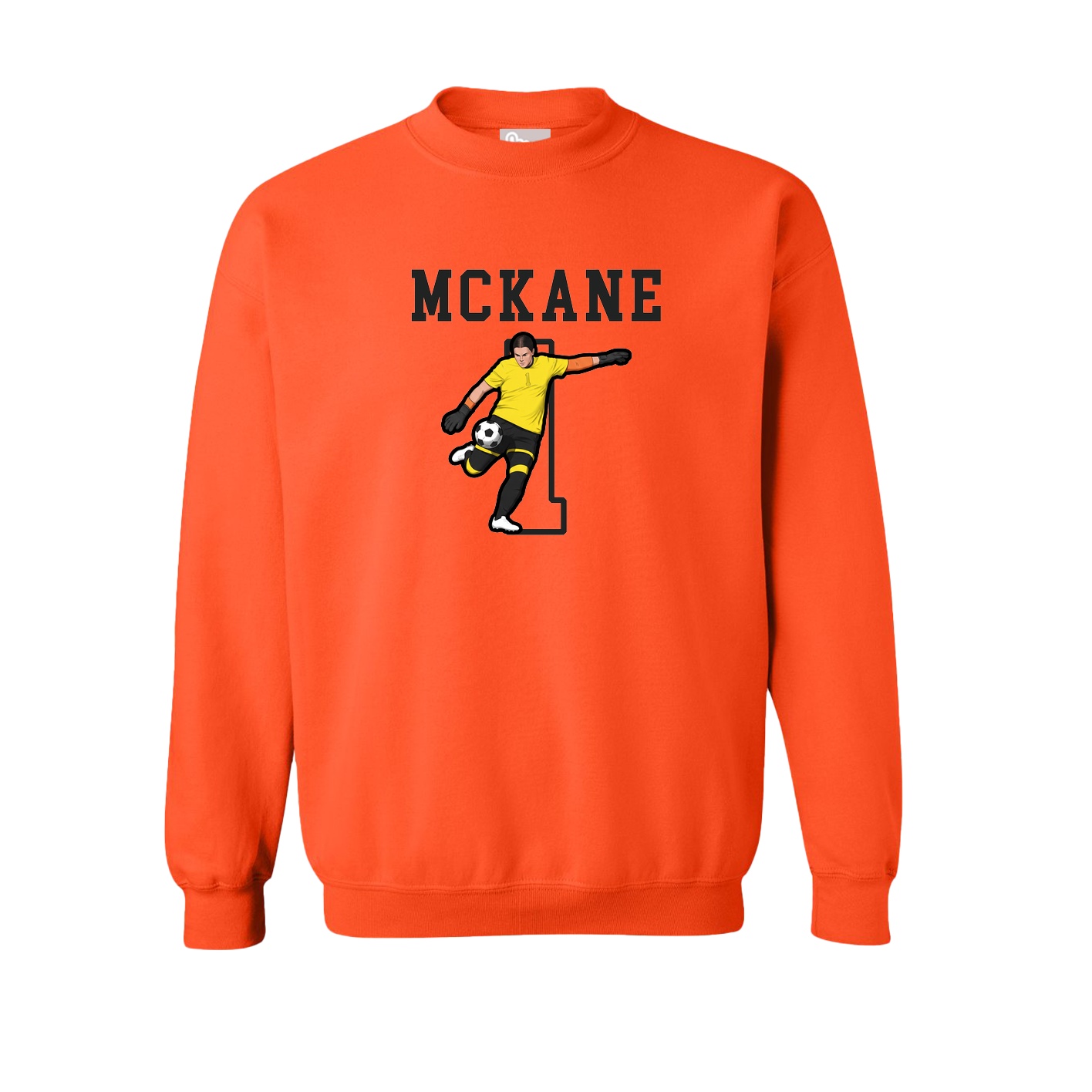 Fleece Crew — Shirsey in Orange