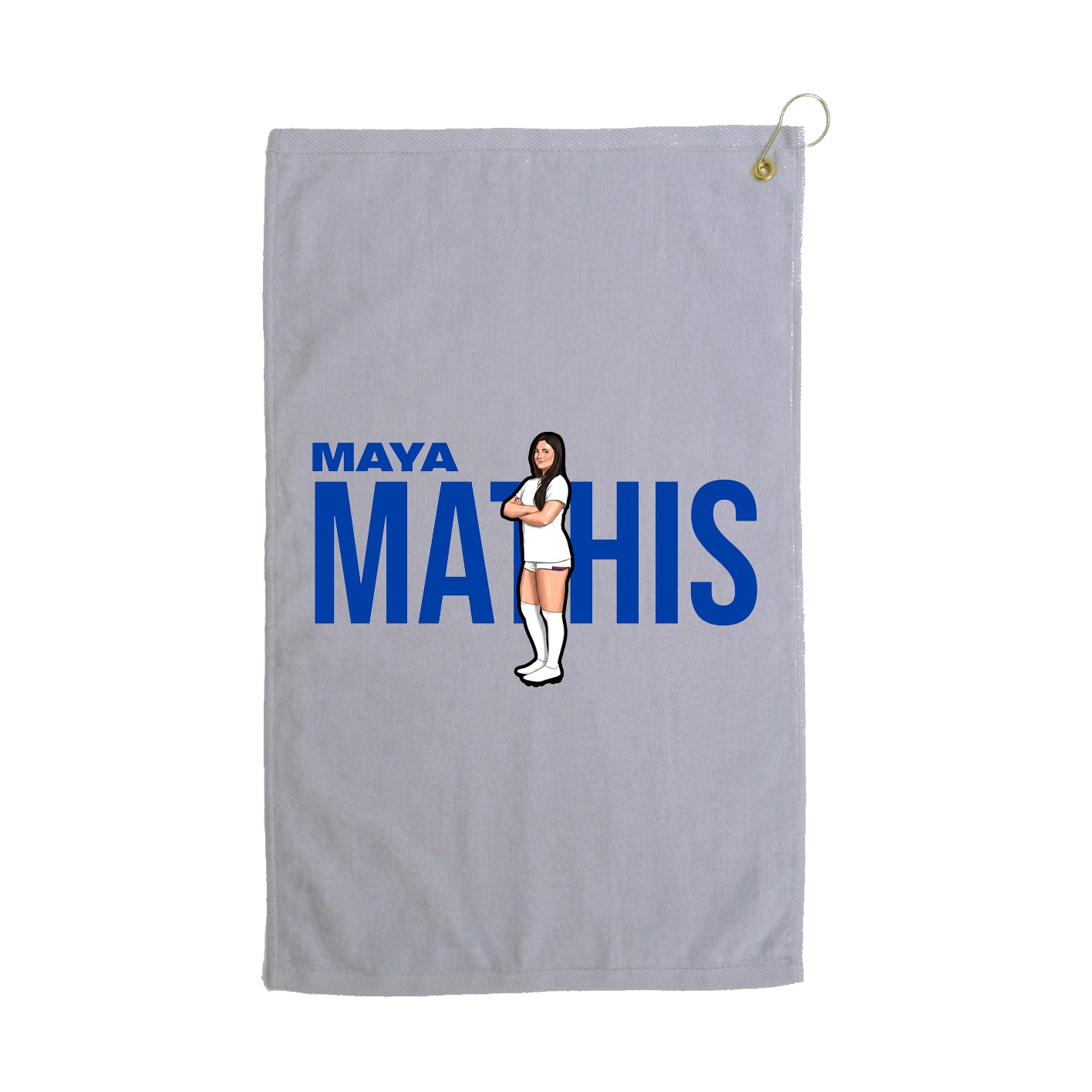 Golf Towel — Player Name in Grey