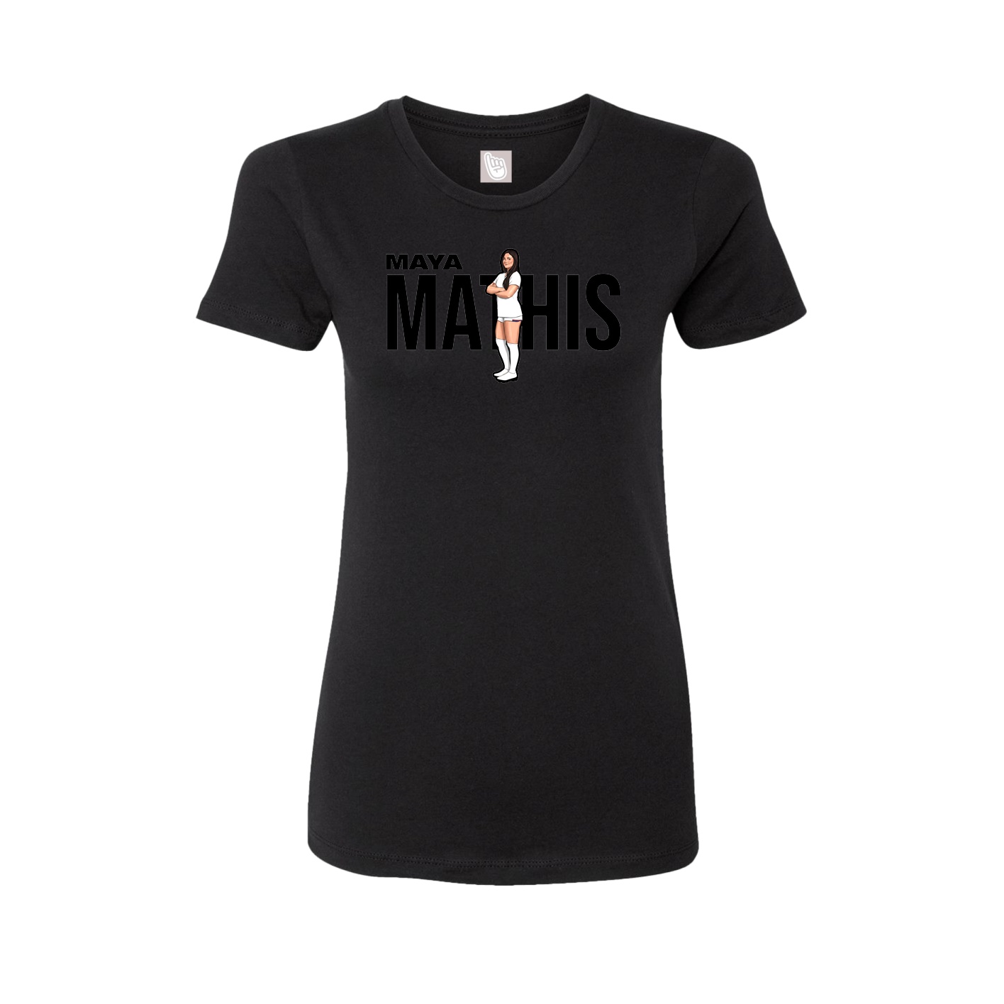 Womens Tee — Player Name in Black