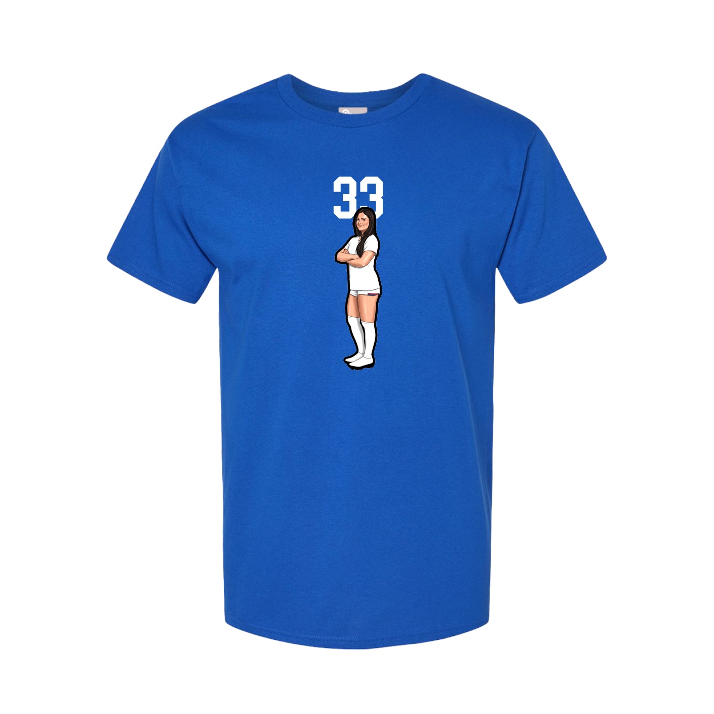 Tee — Number Top in Royal