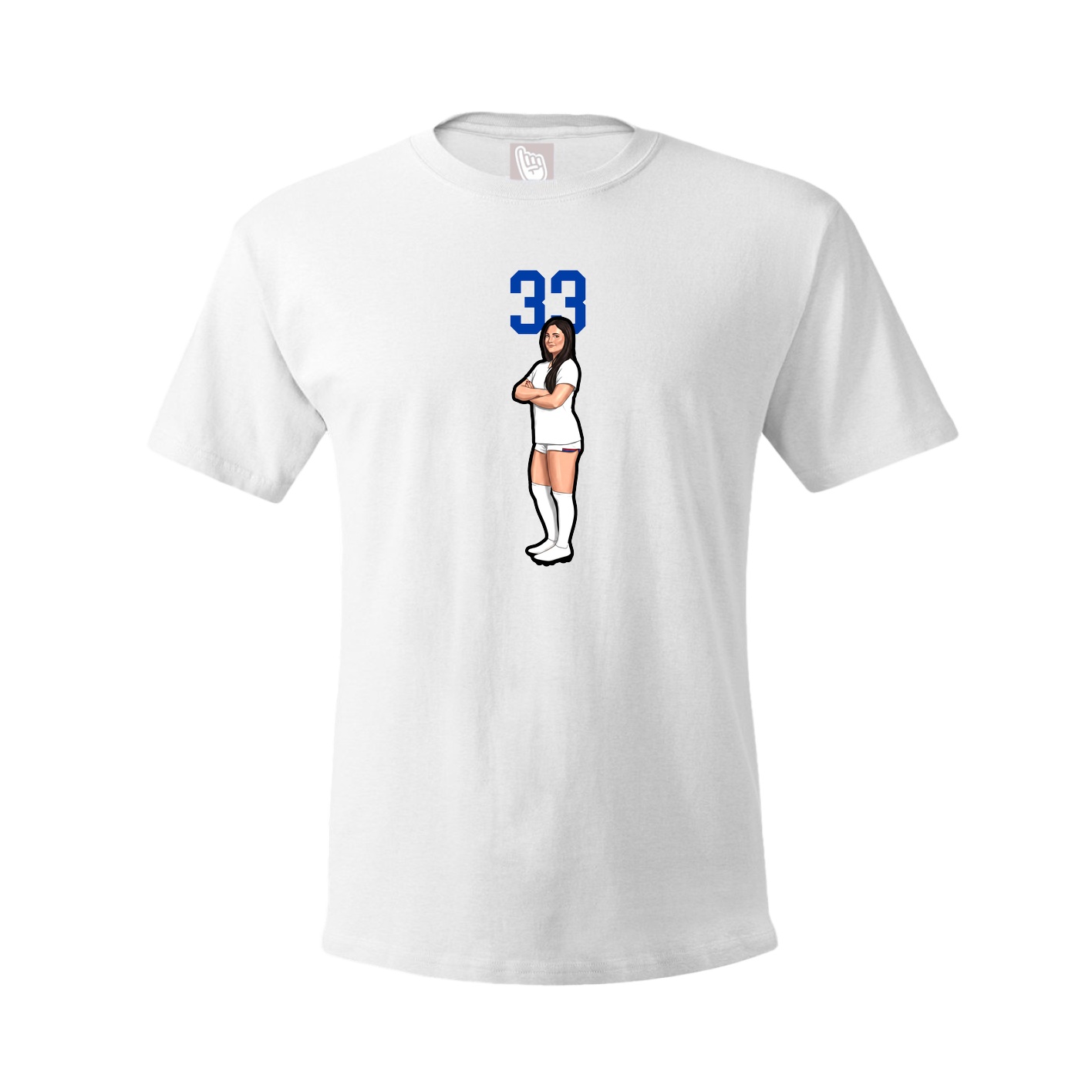 Tee — Number Top in White