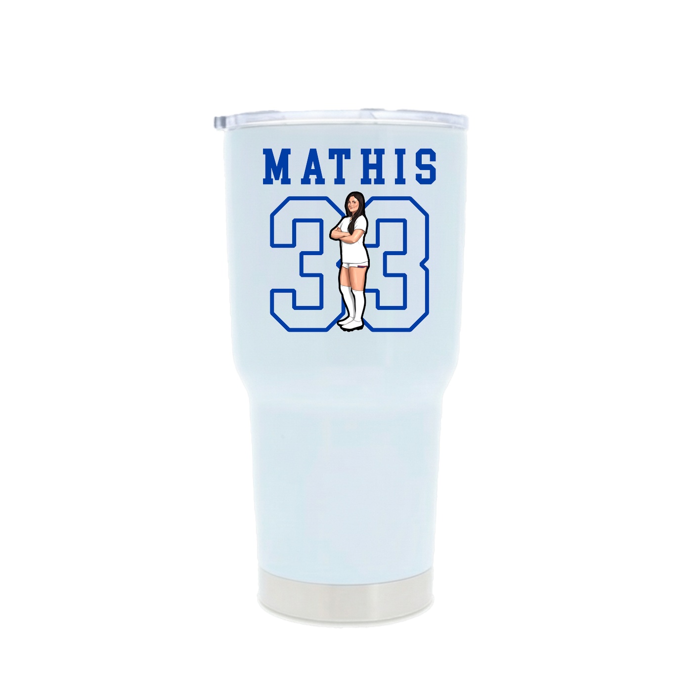 30oz Stainless Steel Tumbler — Shirsey in White