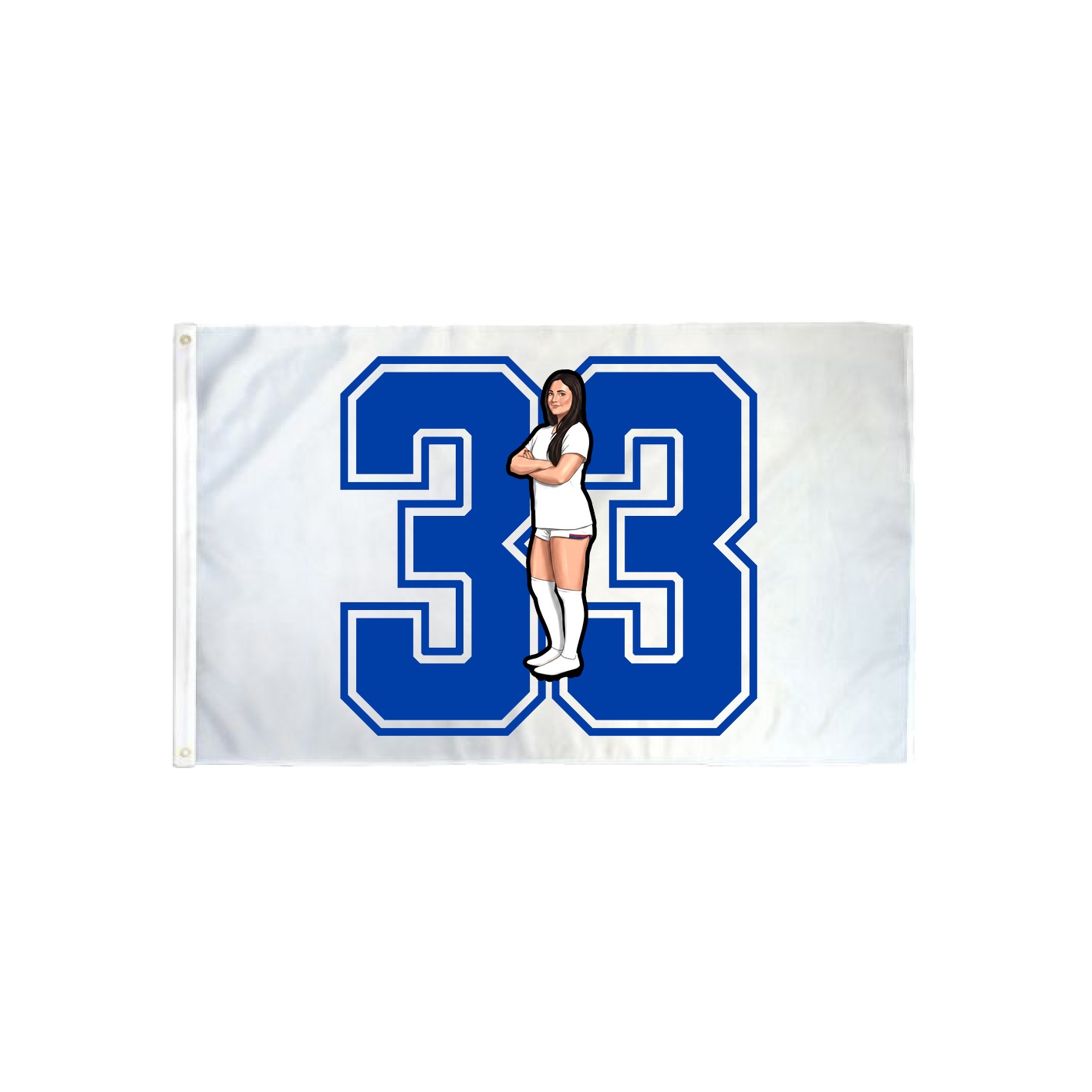 3x5 Flag — Number in Classic