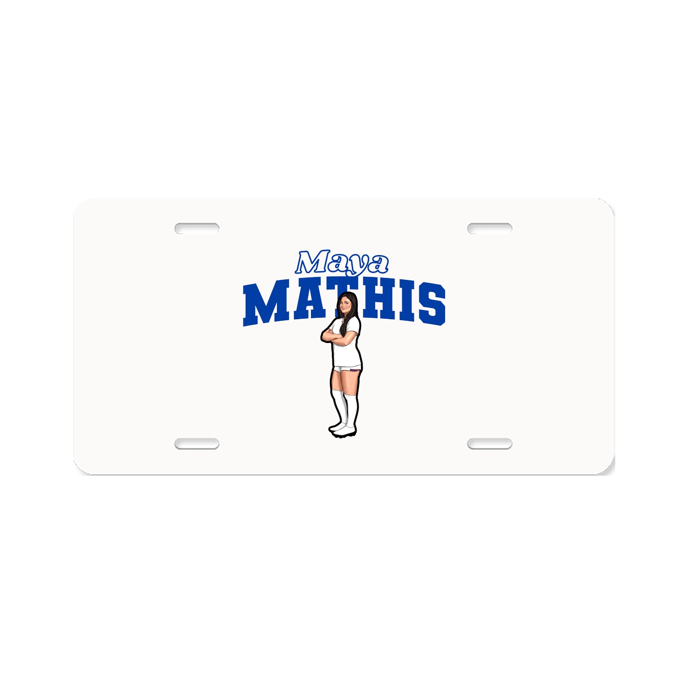 License Plate — Name Arch in Classic