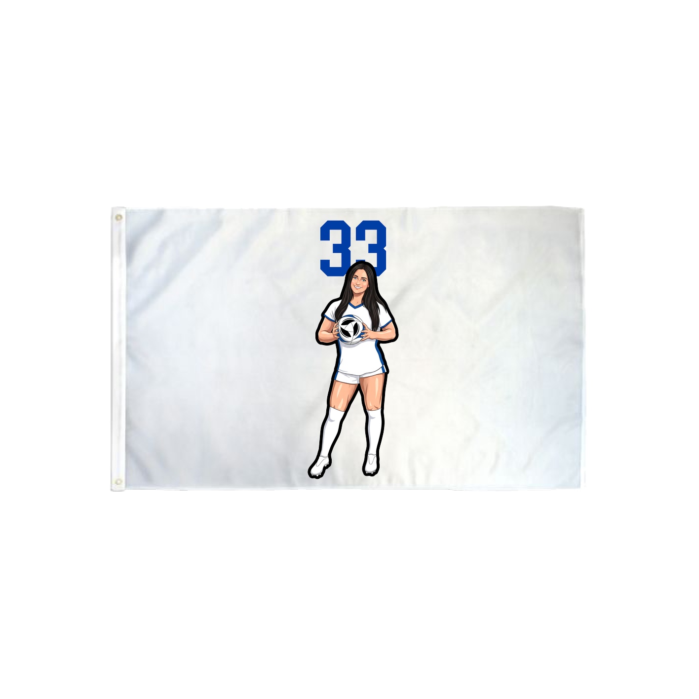 3x5 Flag — Number Top in Classic