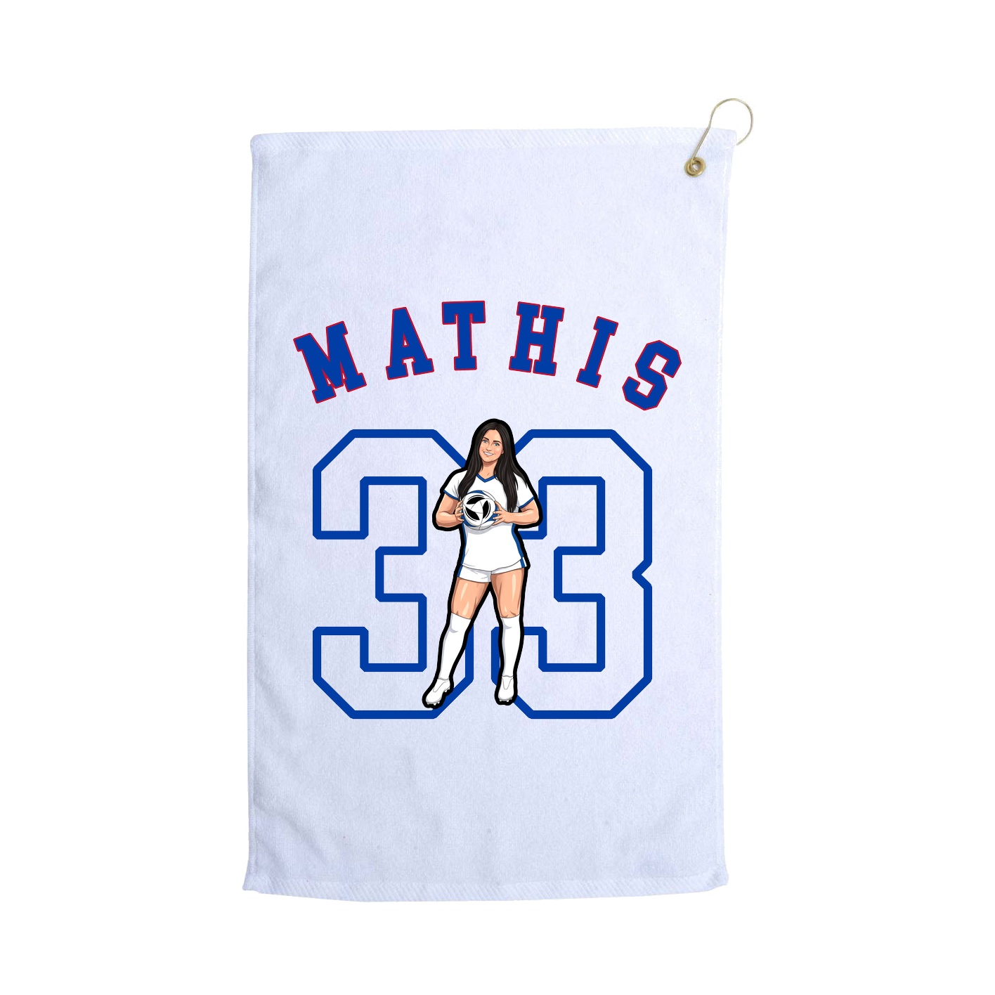 Golf Towel — Shirsey Arch in White