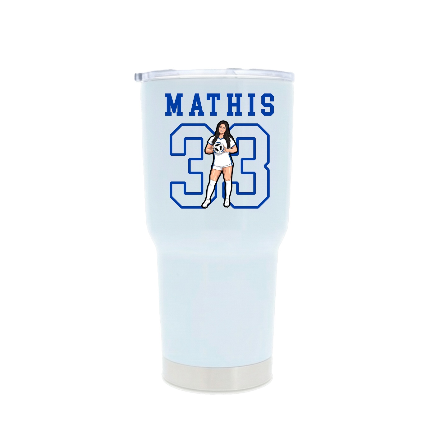 30oz Stainless Steel Tumbler — Shirsey in White