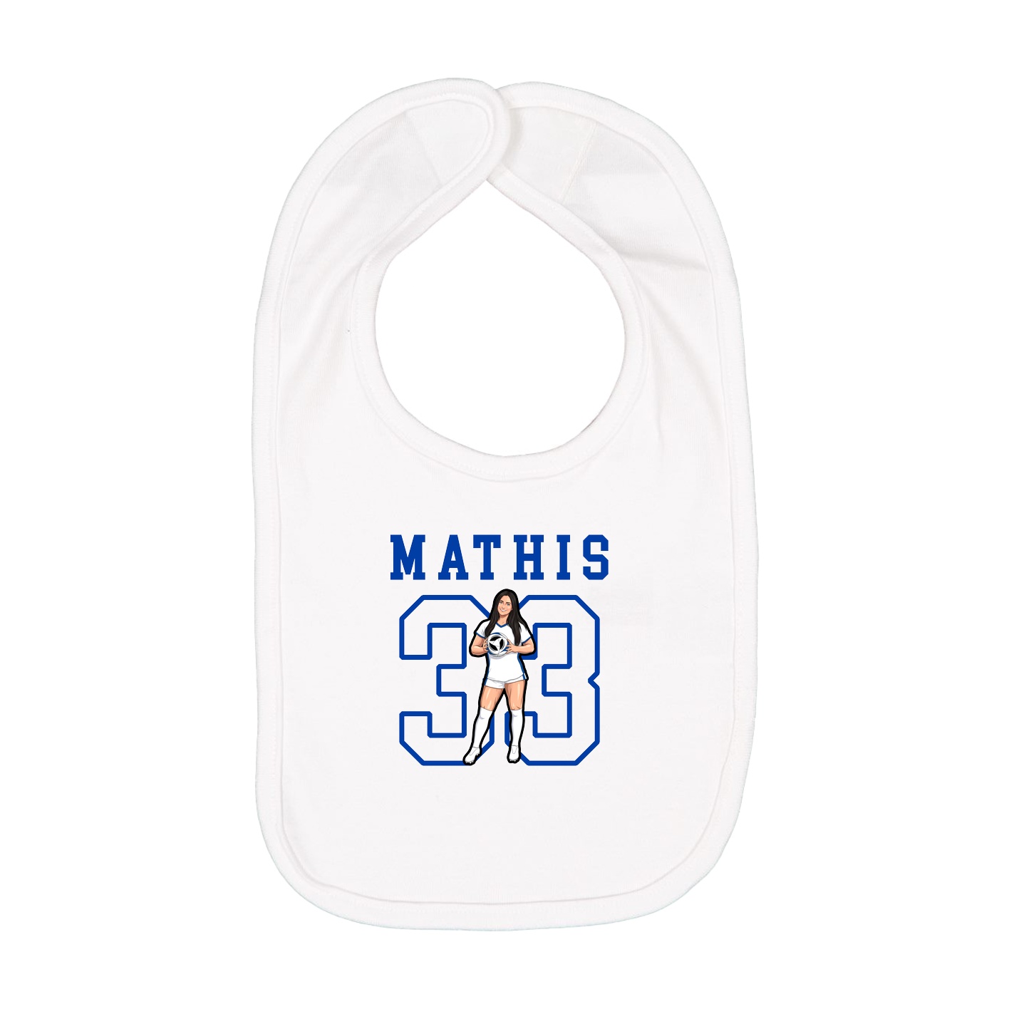 Infant Bib — Shirsey in White