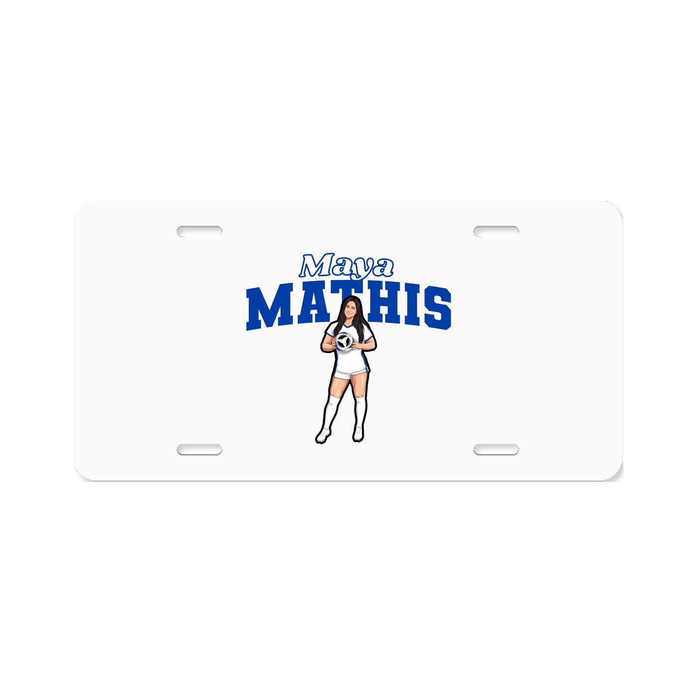 License Plate — Name Arch in Classic