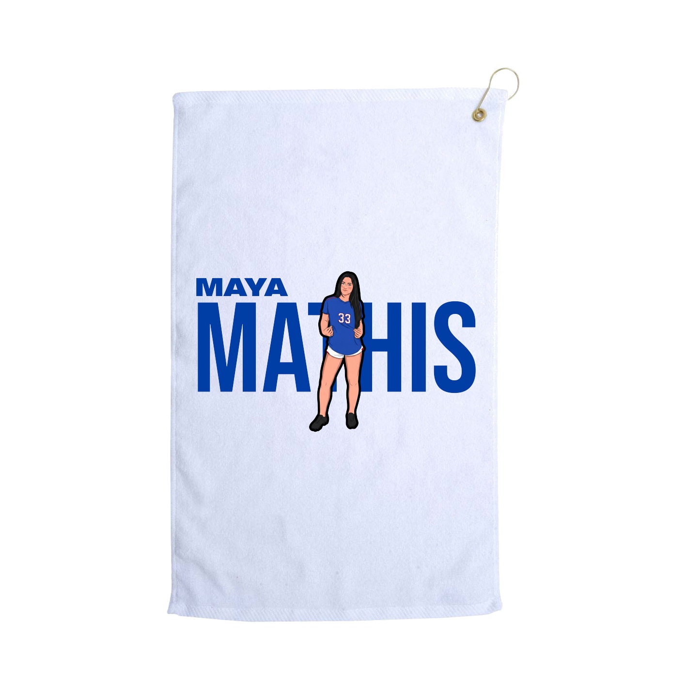 Golf Towel — Player Name in White